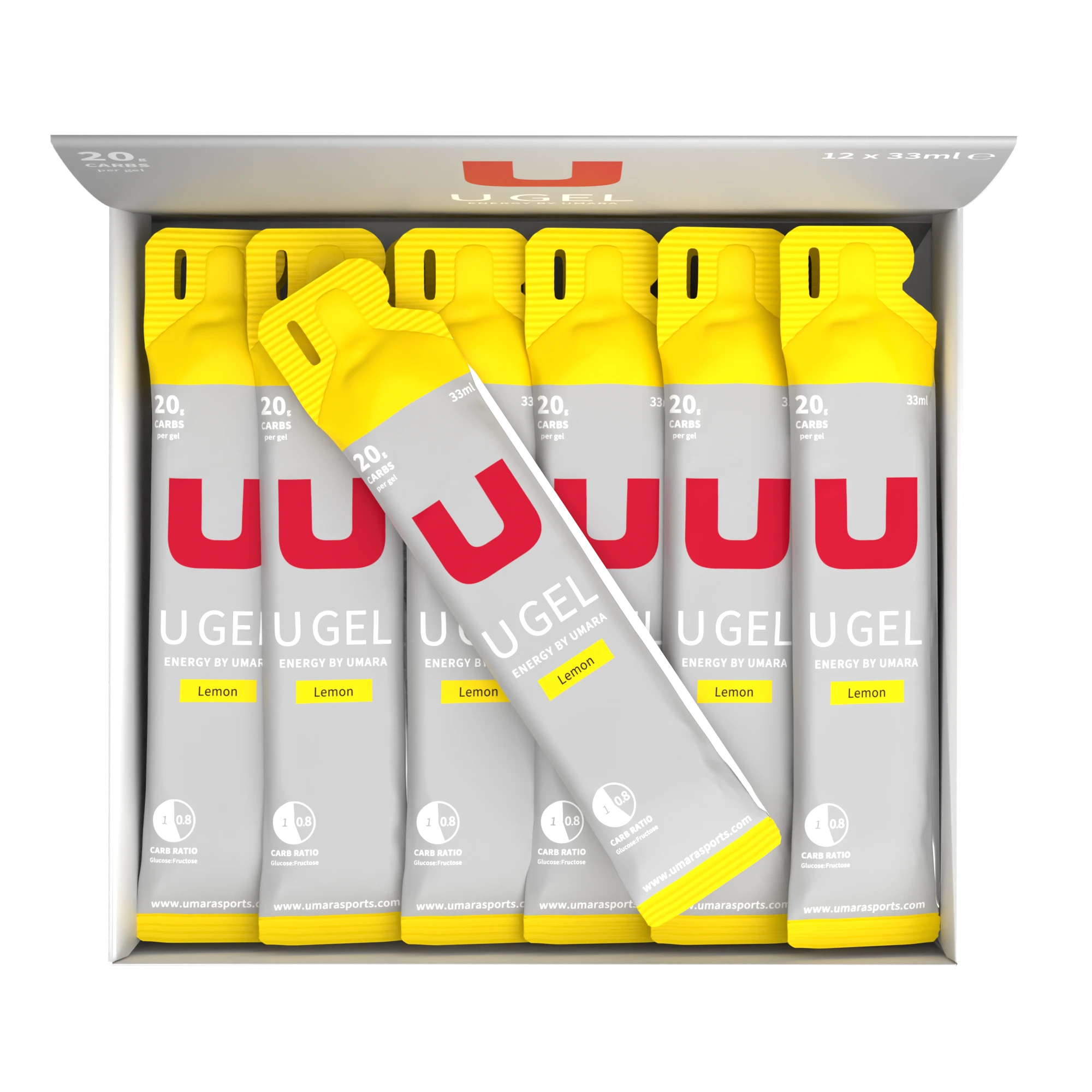 U Gel (20g Kohlenhydrate) Zitrone (12 Stück)