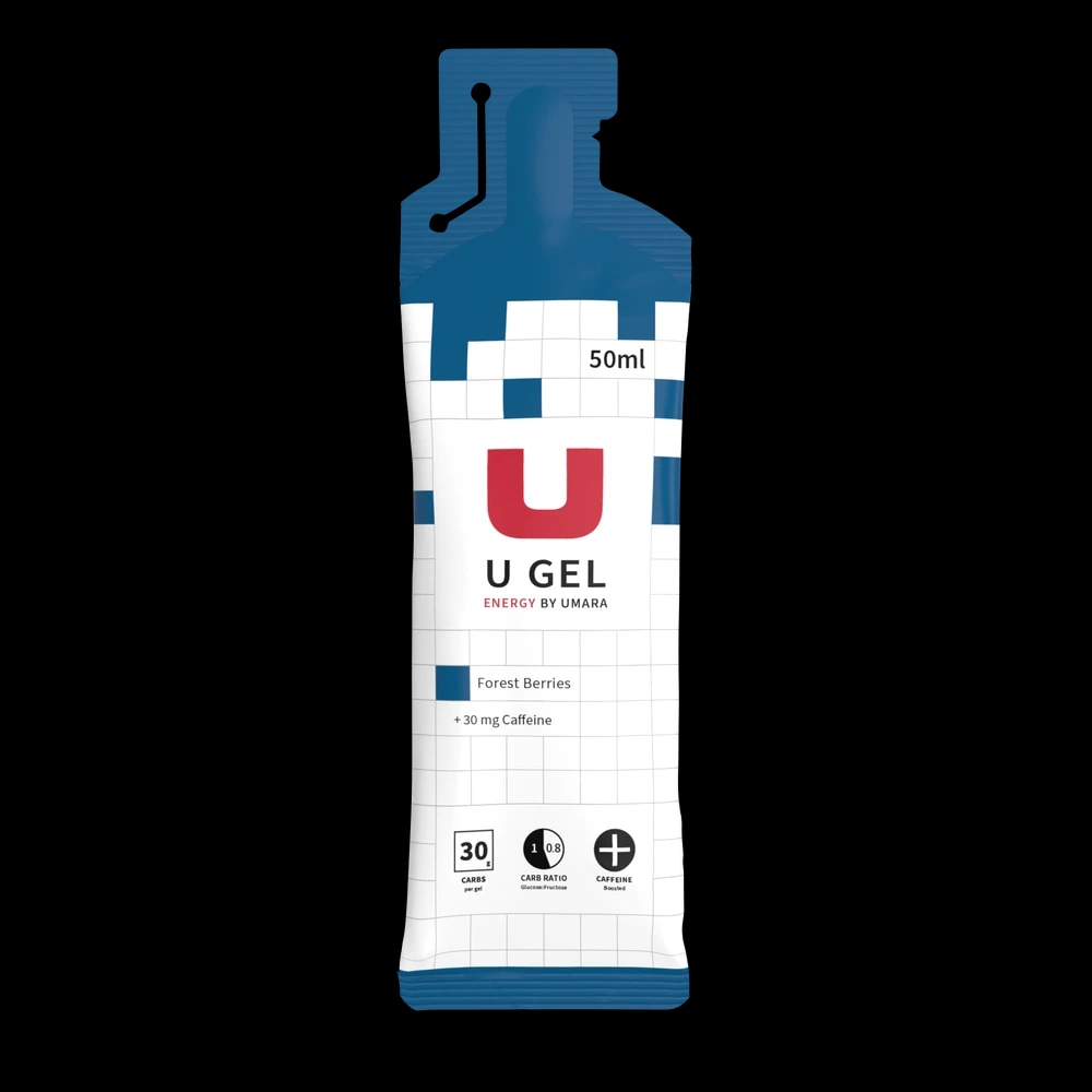 U Gel (30 g Carbs) Skogsbär + koffein