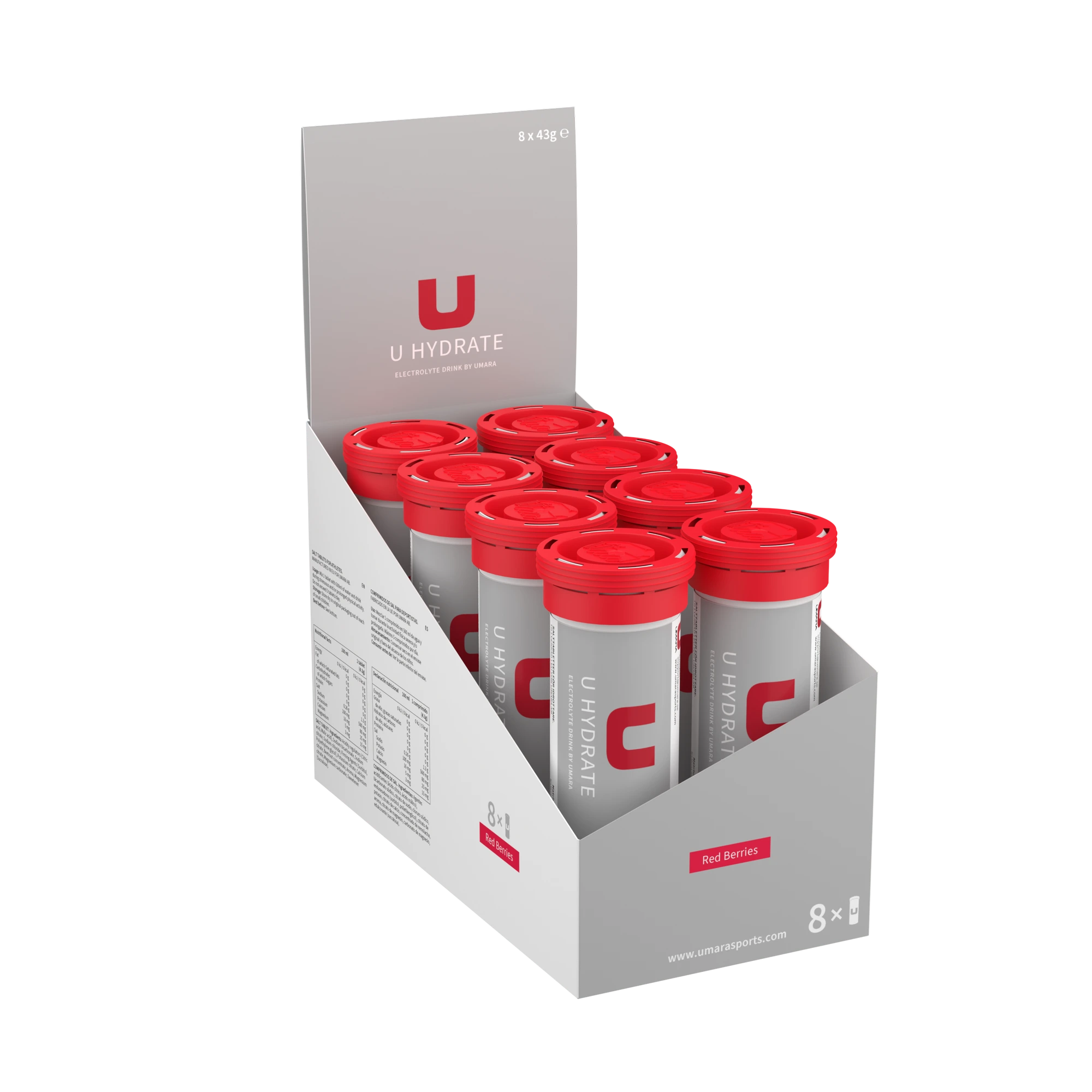 U Hydrate Rote Beeren (8x10 Stück)