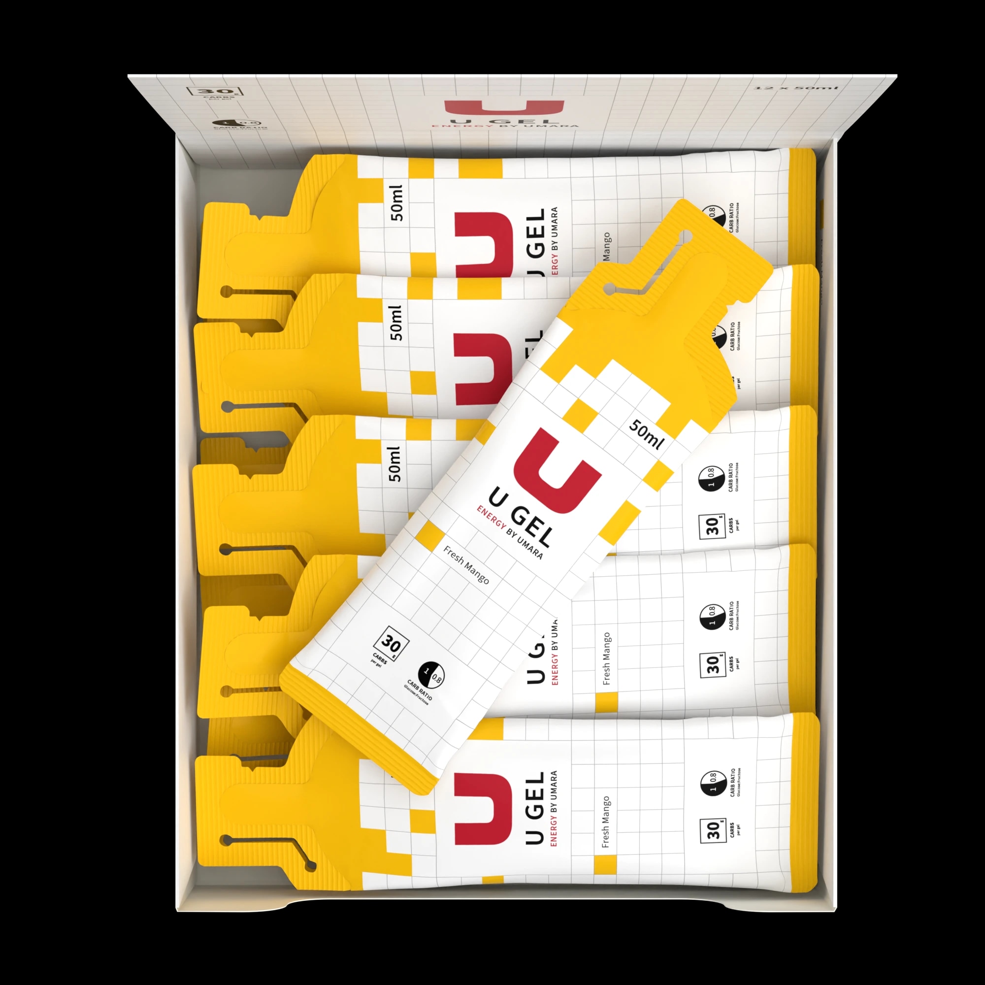U Gel (30g Carbs) Fresh Mango (12-pack) - ÅTER I LAGER V.16-17
