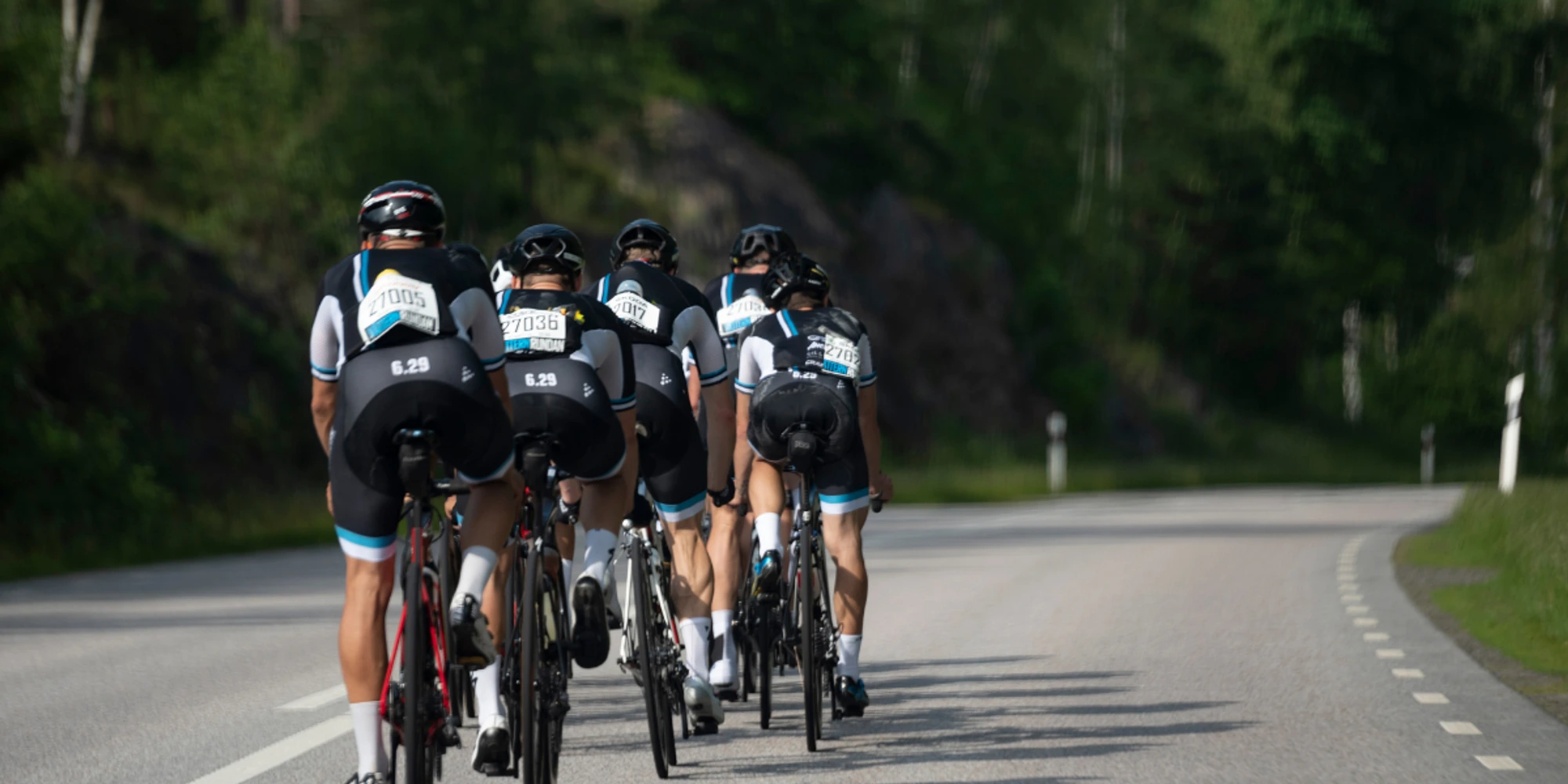 cyclistes lors d'une sortie en groupe