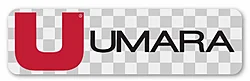Umara Klistermärken - Röd/svart avlång (25x7cm)