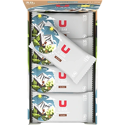 U Adventure Bar - Limited Summer Edition - KORT DATUM - Go Nuts (12st) - 30% RABATT BB 2025-03